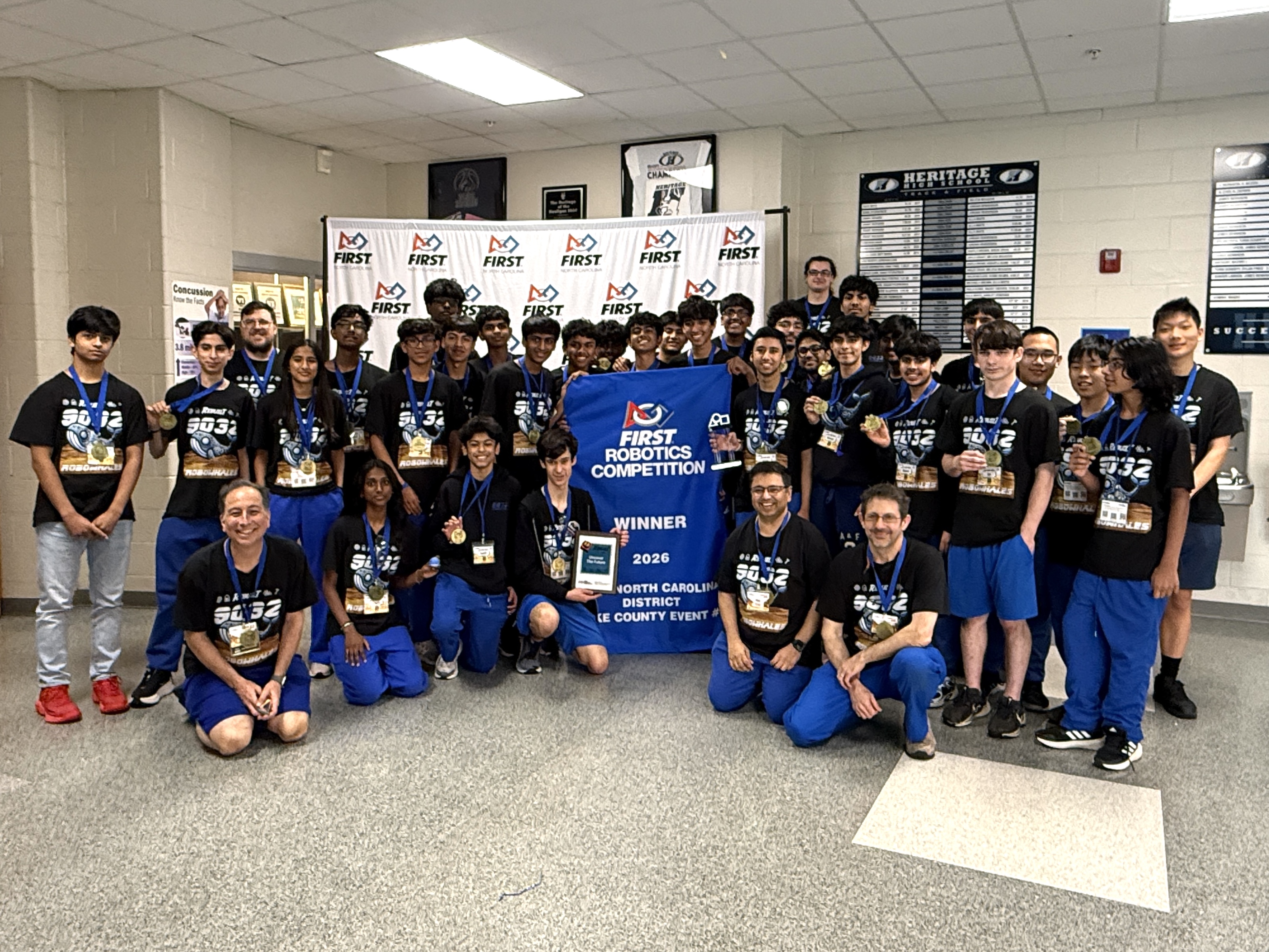 Robowhales team 9032 FRC team, Cary NC, Whirlpool Crescendo