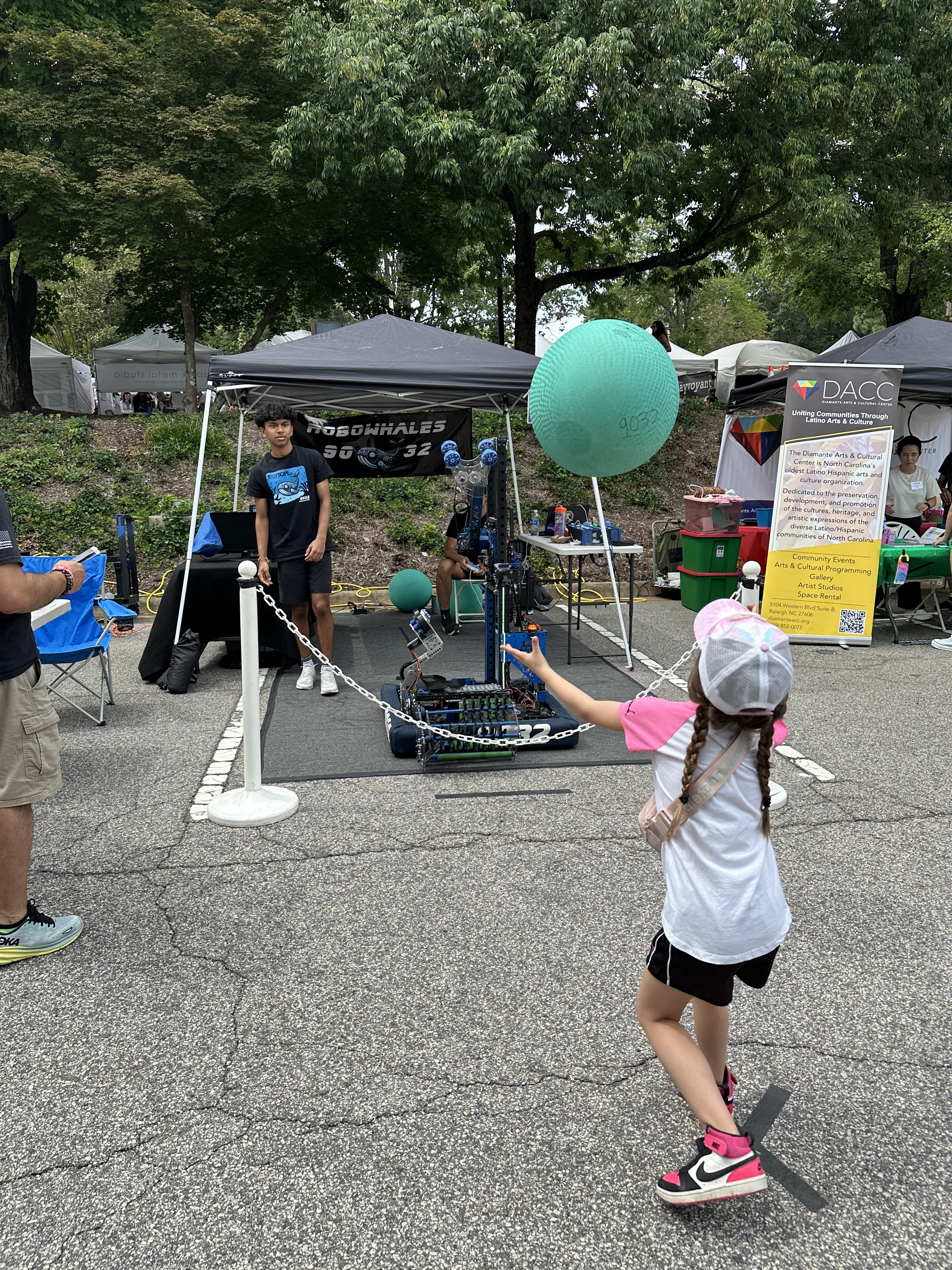 Robowhales team 9032 Town Of Cary Lazy Daze Festival 2025