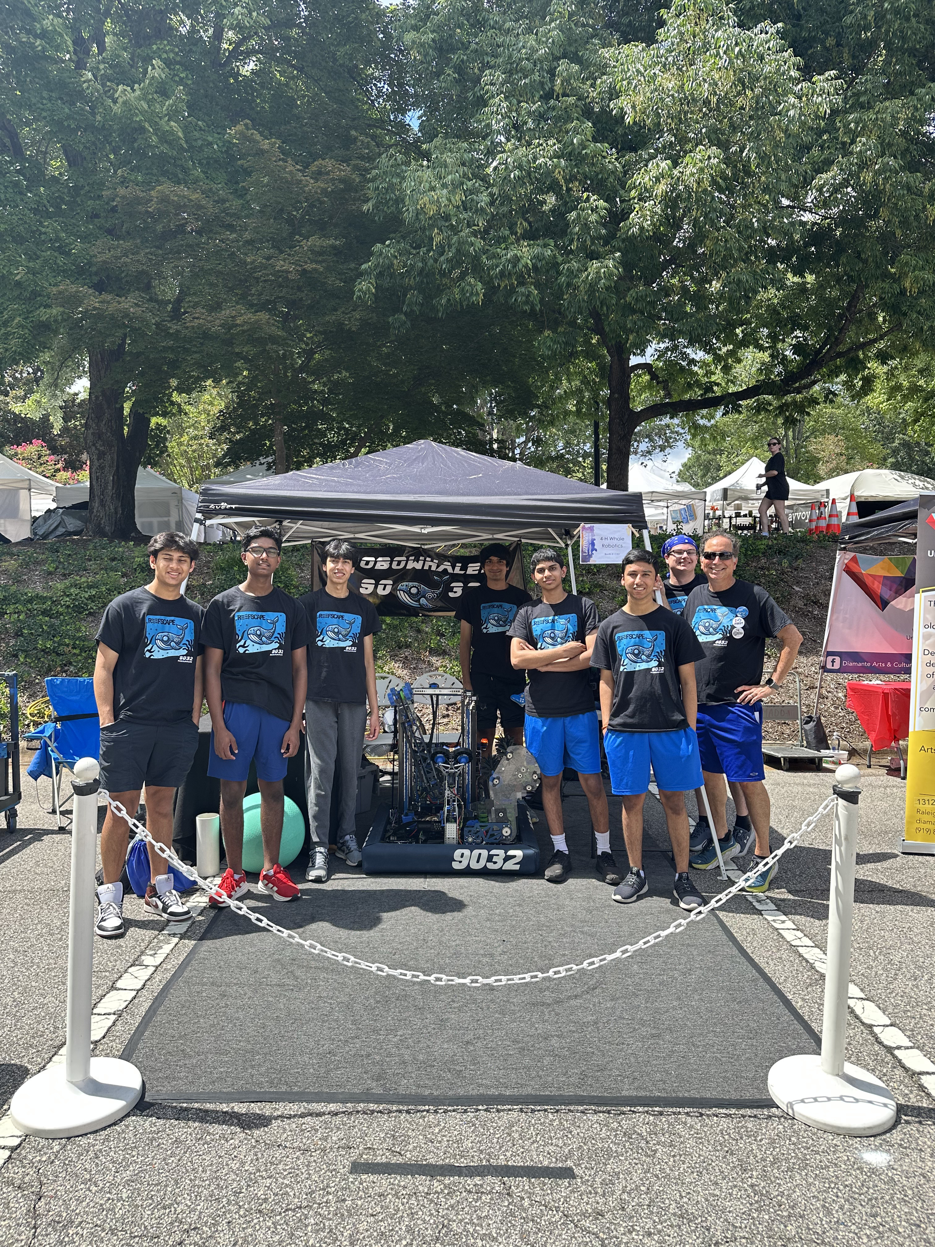 Robowhales team 9032 Town Of Cary Lazy Daze Festival 2025 (1)