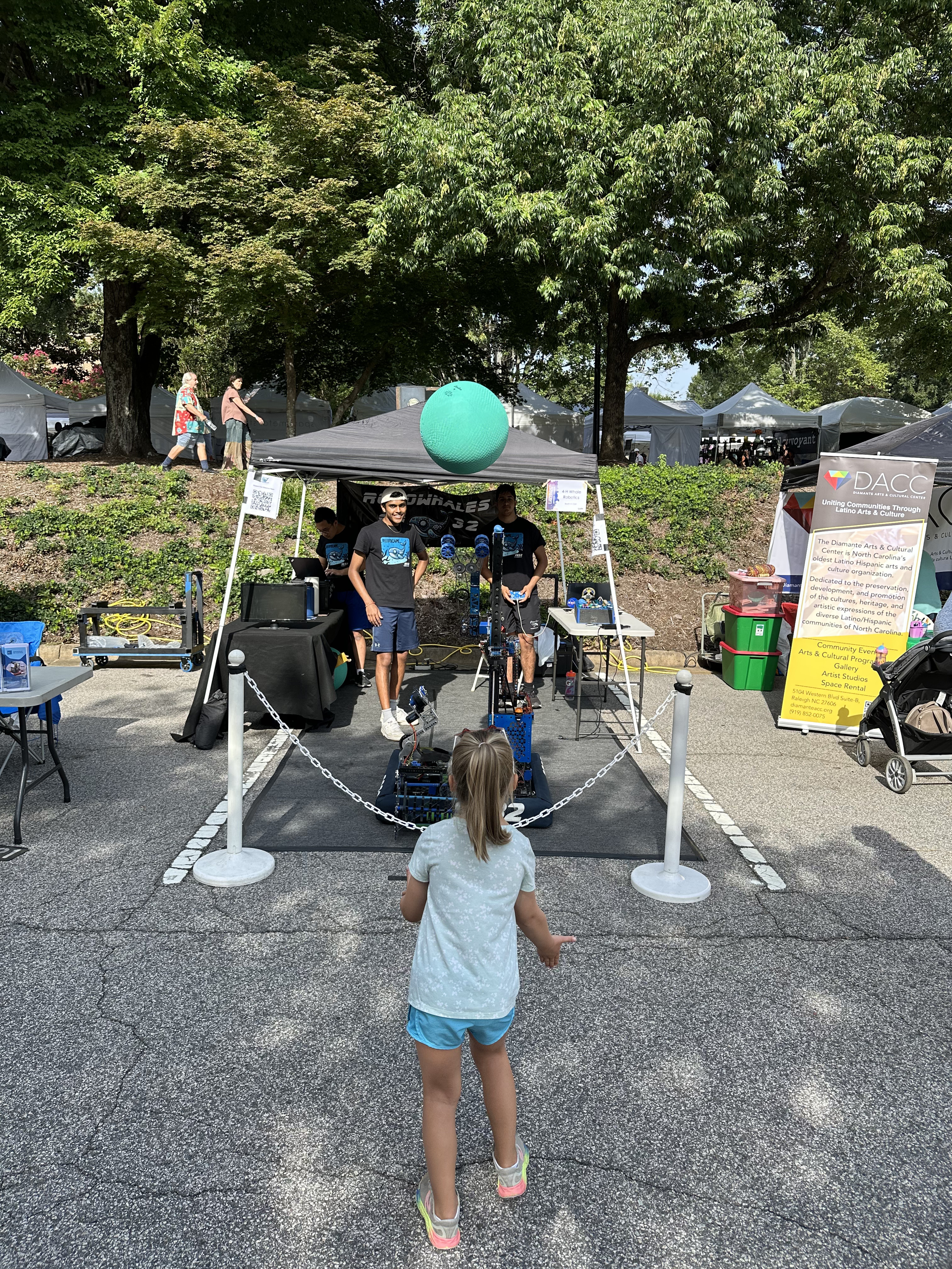 Robowhales team 9032 Town Of Cary Lazy Daze Festival 2025 (3)