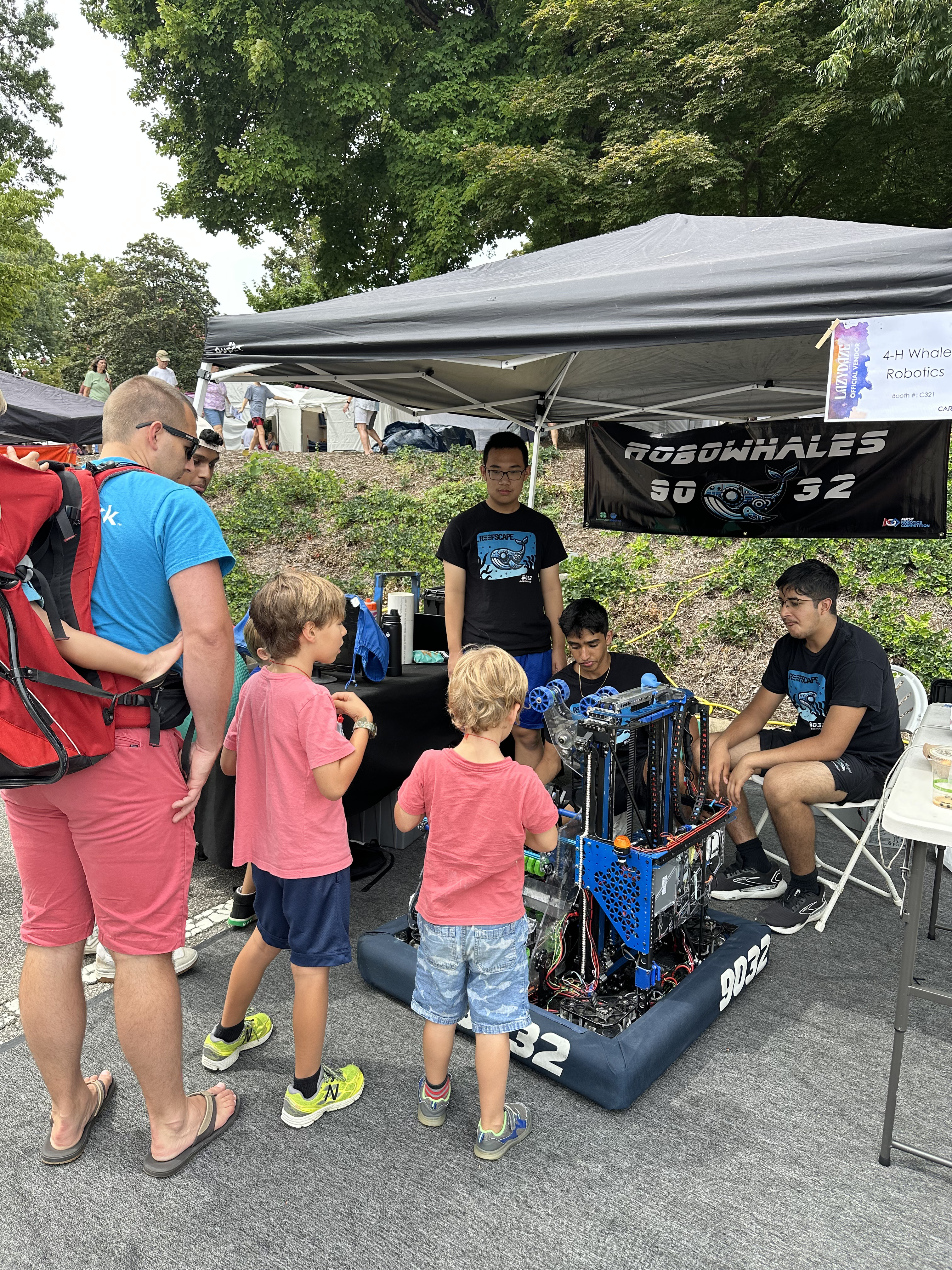Robowhales team 9032 Town Of Cary Lazy Daze Festival 2025 (2)